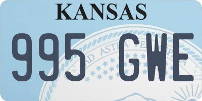 KS license plate 995GWE