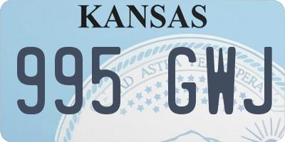 KS license plate 995GWJ