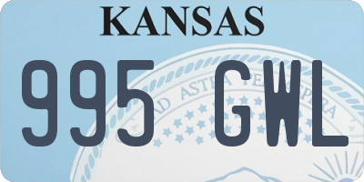 KS license plate 995GWL