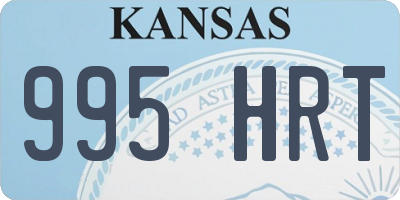 KS license plate 995HRT