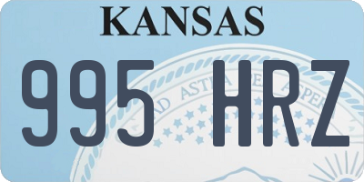 KS license plate 995HRZ