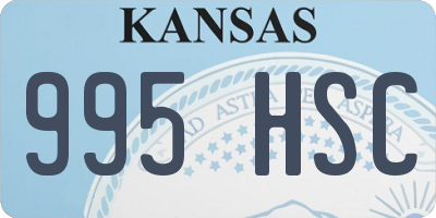KS license plate 995HSC
