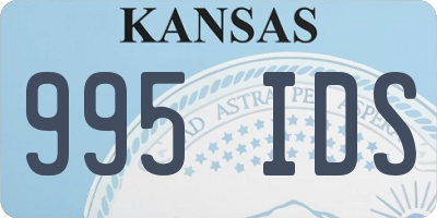 KS license plate 995IDS