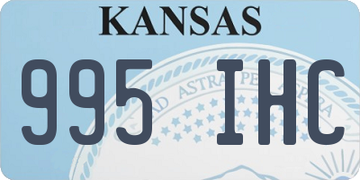 KS license plate 995IHC