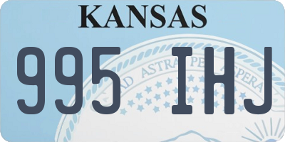KS license plate 995IHJ