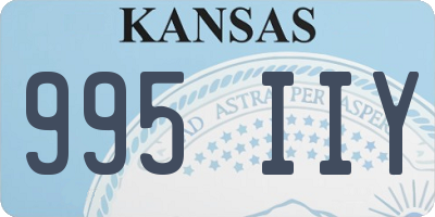 KS license plate 995IIY