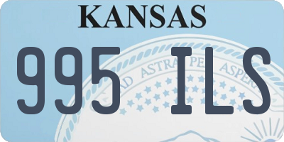 KS license plate 995ILS