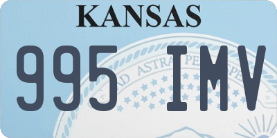 KS license plate 995IMV