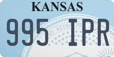 KS license plate 995IPR