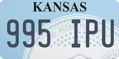 KS license plate 995IPU