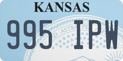 KS license plate 995IPW