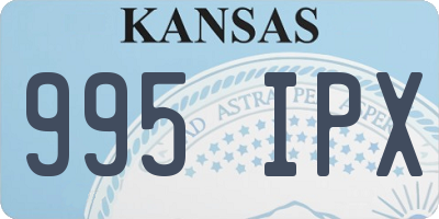 KS license plate 995IPX