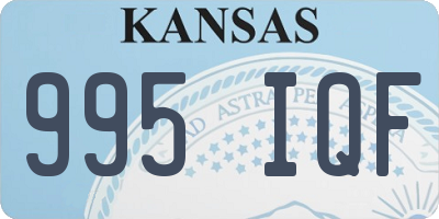 KS license plate 995IQF