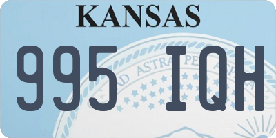 KS license plate 995IQH