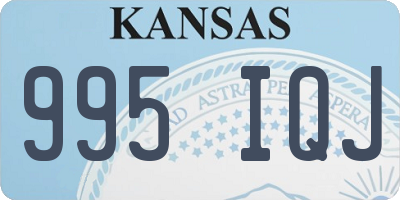 KS license plate 995IQJ