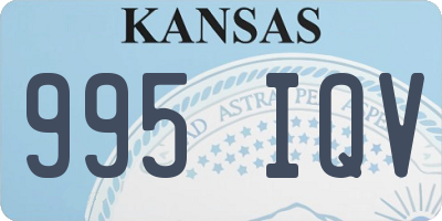KS license plate 995IQV