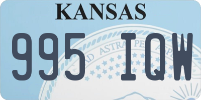 KS license plate 995IQW