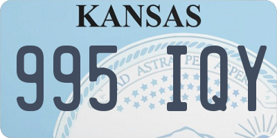 KS license plate 995IQY