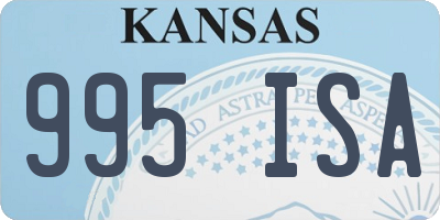 KS license plate 995ISA