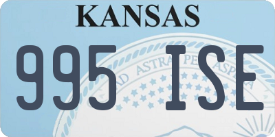 KS license plate 995ISE