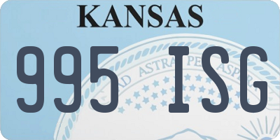 KS license plate 995ISG