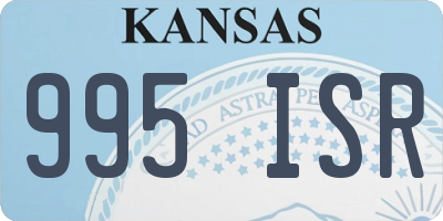 KS license plate 995ISR