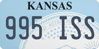 KS license plate 995ISS
