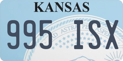 KS license plate 995ISX