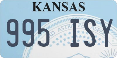 KS license plate 995ISY