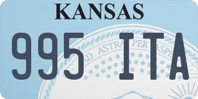 KS license plate 995ITA