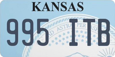 KS license plate 995ITB