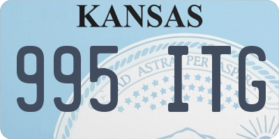 KS license plate 995ITG