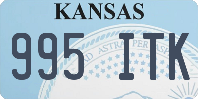 KS license plate 995ITK
