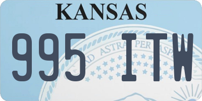 KS license plate 995ITW