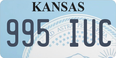 KS license plate 995IUC