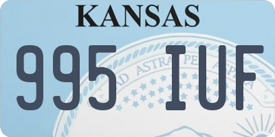 KS license plate 995IUF