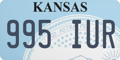 KS license plate 995IUR