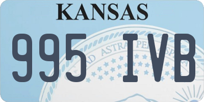 KS license plate 995IVB