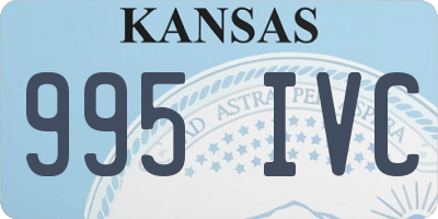 KS license plate 995IVC