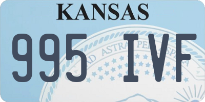 KS license plate 995IVF