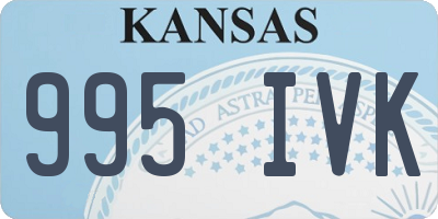 KS license plate 995IVK