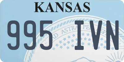 KS license plate 995IVN