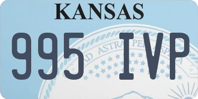 KS license plate 995IVP