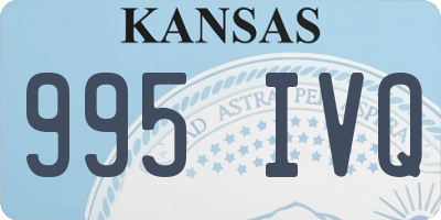 KS license plate 995IVQ
