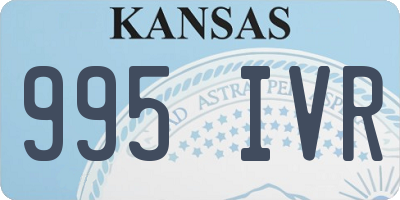 KS license plate 995IVR