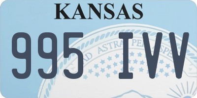 KS license plate 995IVV