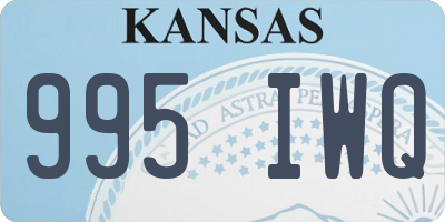 KS license plate 995IWQ