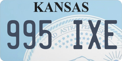 KS license plate 995IXE