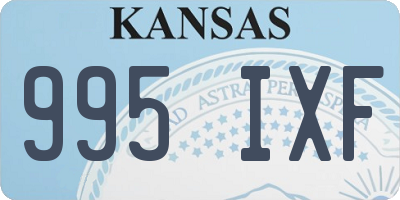 KS license plate 995IXF