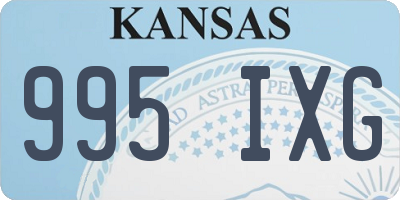 KS license plate 995IXG